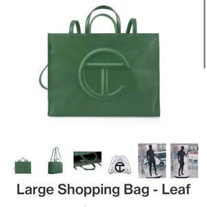 Telfar Large Shopping Bag in Leaf